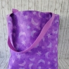 Shopper Marie Mond/Sterne lila/violett