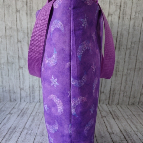 Shopper Marie Mond/Sterne lila/violett