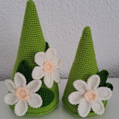 Gehäkelte Deko-Bäumchen im 2er Set | Handgemachte Dekoration 