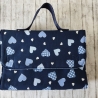 Windeltasche Lina blau/hellblau Herzen/Punkte