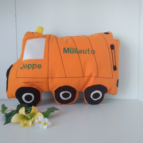 Kuschelkissen Müllauto
