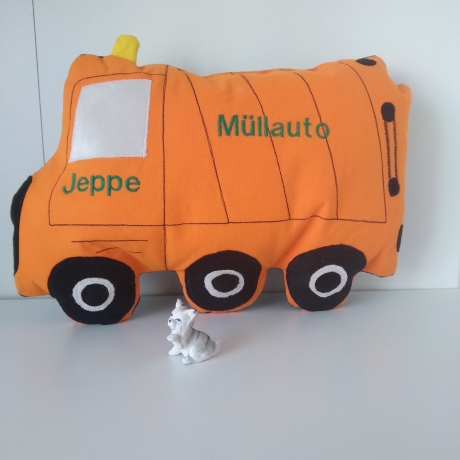 Kuschelkissen Müllauto