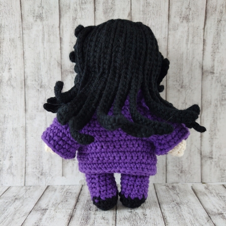 Alexavius GNTM '26 inspirierte Amigurumipuppe 