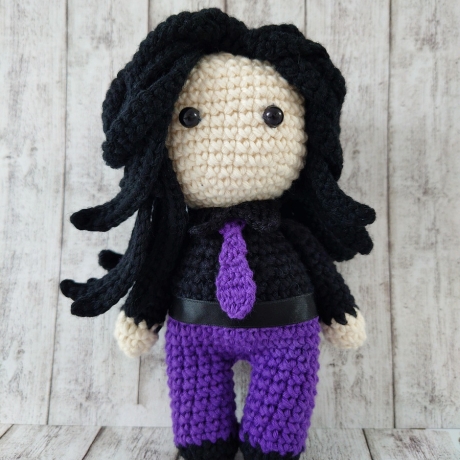 Alexavius GNTM '26 inspirierte Amigurumipuppe 