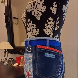 Schürze Wiesn Hüfttasche Bauchtasche Gartenschürze Upcycling