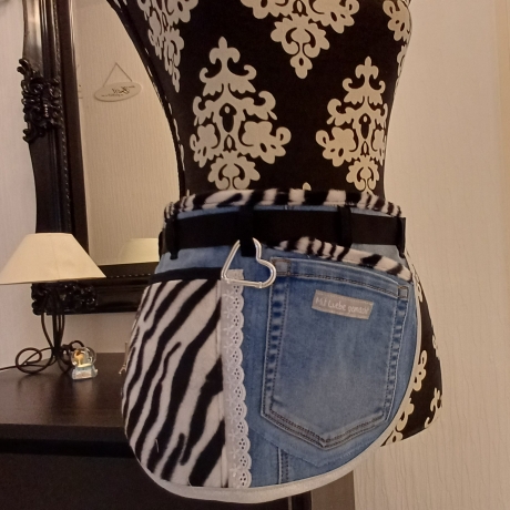 Schürze Wiesn Hüfttasche Bauchtasche Gartenschürze Upcycling