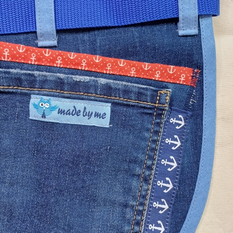 Schürze Wiesn Hüfttasche Bauchtasche Gartenschürze Upcycling