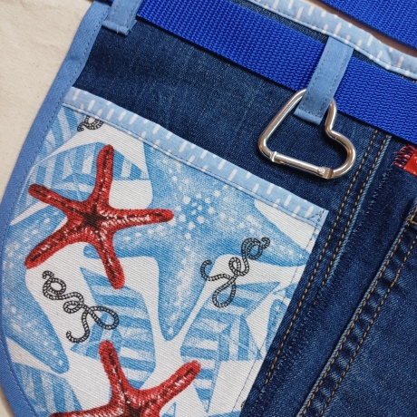 Schürze Wiesn Hüfttasche Bauchtasche Gartenschürze Upcycling