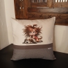 Kissen Kind mit Hund 45x45 cm