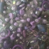 Perlen, Acryl-Perlen, lila