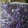 Perlen, Acryl-Perlen, lila