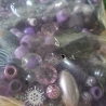 Perlen, Acryl-Perlen, lila