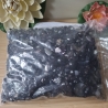 Perlen, Acryl-Perlen, schwarz/grau 