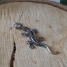 Anhänger, Edelstahl,  Salamander/Eidechse silberfarben 