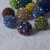 Perlen, Tonperlen mit Strass