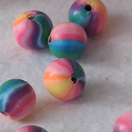 Perlen, Polymer Perlen, Regenbogen Farben 