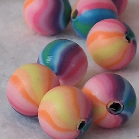 Perlen, Polymer Perlen, Regenbogen Farben 