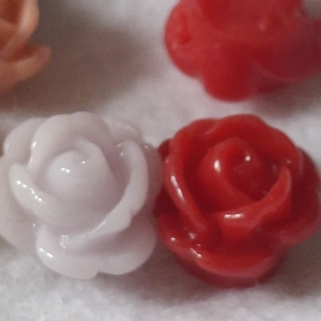 Perlen, Harzperlen, Rose, Blume