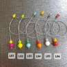 Lesezeichen, matte Polarisperlen, Schmuckdraht, handgefertigt 