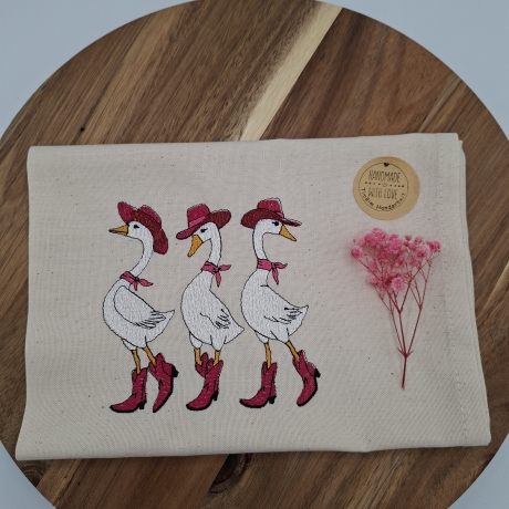 Küchenhandtuch Geschirrtuch Gänse