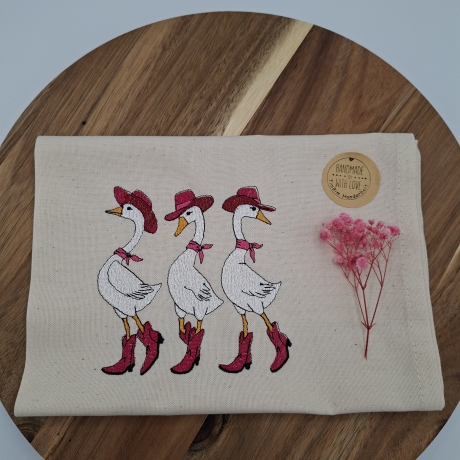 Küchenhandtuch Geschirrtuch Gänse