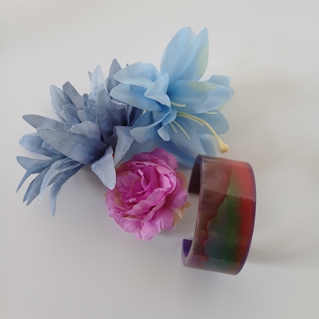 Epoxidharz Armreif multicolor