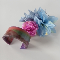 Epoxidharz Armreif multicolor