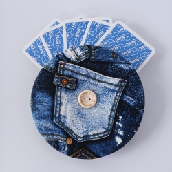 Spielkartenhalter Jeans für Kinder und Erwachsene
