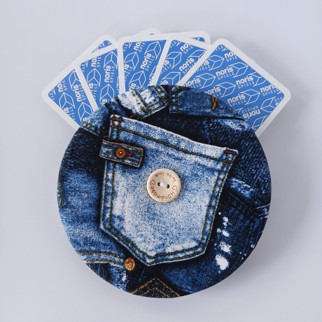 Spielkartenhalter Jeans für Kinder und Erwachsene