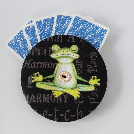 Spielkartenhalter Frosch für Kinder und Erwachsene