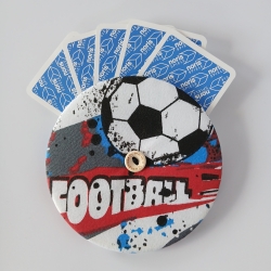 Spielkartenhalter Fussball für Kinder und Erwachsene
