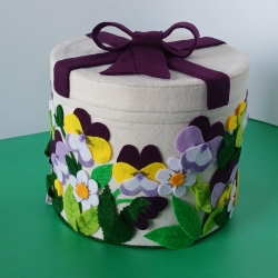 Stiefmütterchen Geschenkebox, Aufbewahrungsbox groß
