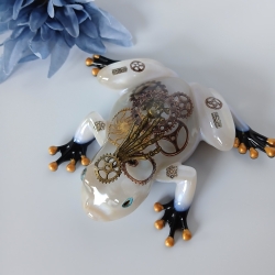 Epoxidharz Frosch Steampunk 