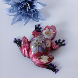 Epoxidharz Frosch Blüten 