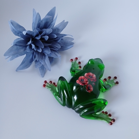 Epoxidharz Frosch Moonblume Poppy