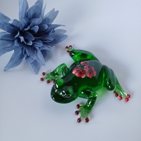 Epoxidharz Frosch Moonblume Poppy