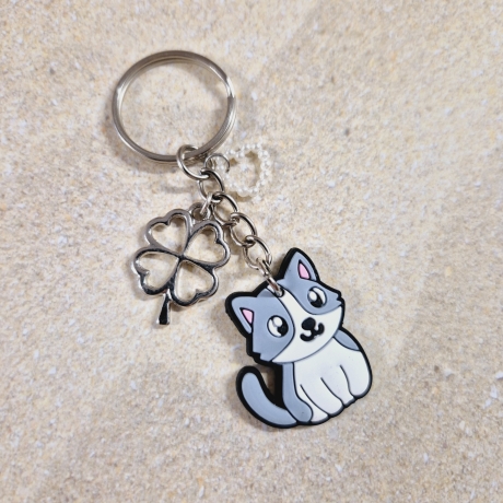 Schlüsselanhänger KATZE Geschenkidee für Katzenfans Tierliebhaber