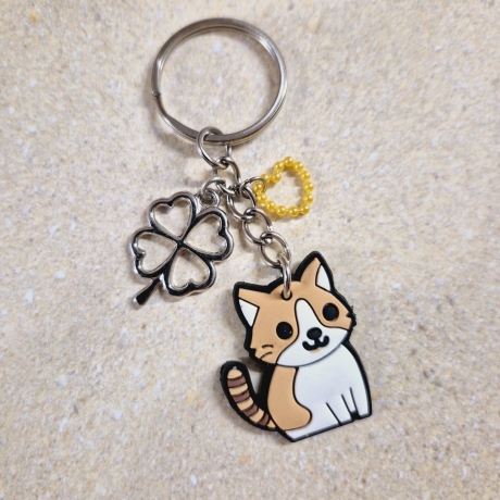 Schlüsselanhänger KATZE Geschenkidee für Katzenfans Tierliebhaber