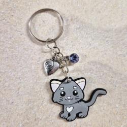 Schlüsselanhänger KATZE Geschenkidee für Katzenfans Tierliebhaber