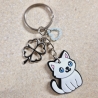 Schlüsselanhänger KATZE Geschenkidee für Katzenfans Tierliebhaber