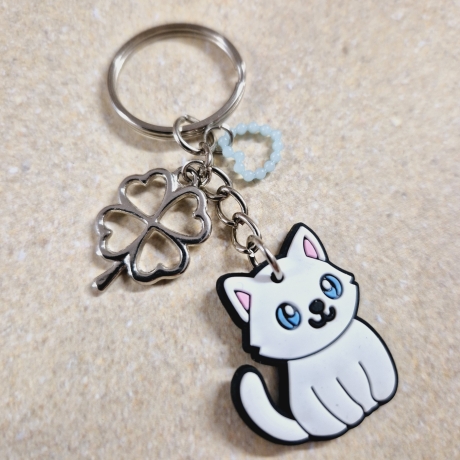 Schlüsselanhänger KATZE Geschenkidee für Katzenfans Tierliebhaber