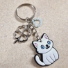 Schlüsselanhänger KATZE Geschenkidee für Katzenfans Tierliebhaber