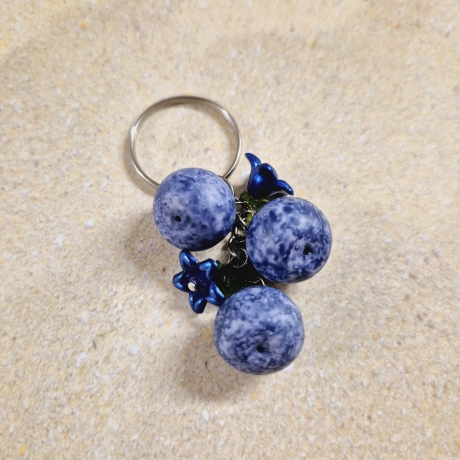 Schlüsselanhänger BLAUBEERE Geschenkidee 