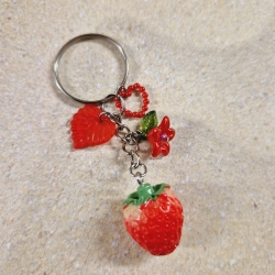 Schlüsselanhänger ERDBEEREN Geschenkidee 