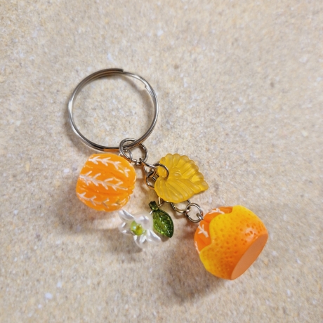 Schlüsselanhänger Orangen Geschenkidee 