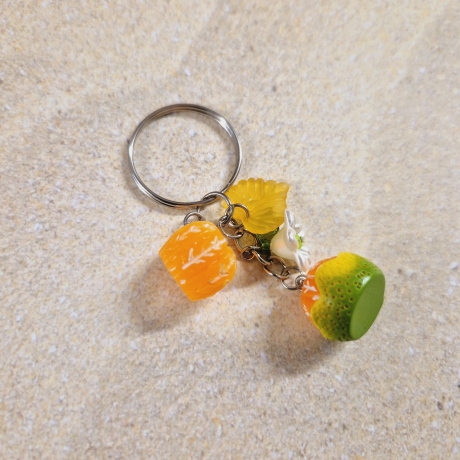 Schlüsselanhänger Orangen Geschenkidee 