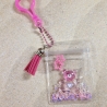 Schlüsselanhänger Teddybär pink Geschenkidee 