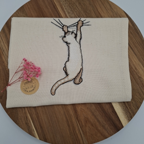 Küchenhandtuch Geschirrtuch Katze