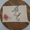 Küchenhandtuch Geschirrtuch Katze