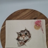 Küchenhandtuch Geschirrtuch Katze